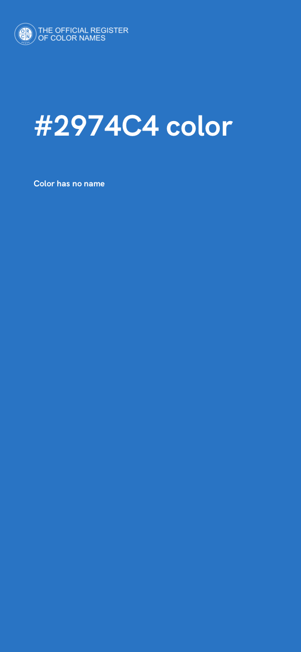 #2974C4 color image