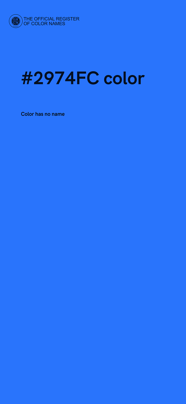 #2974FC color image
