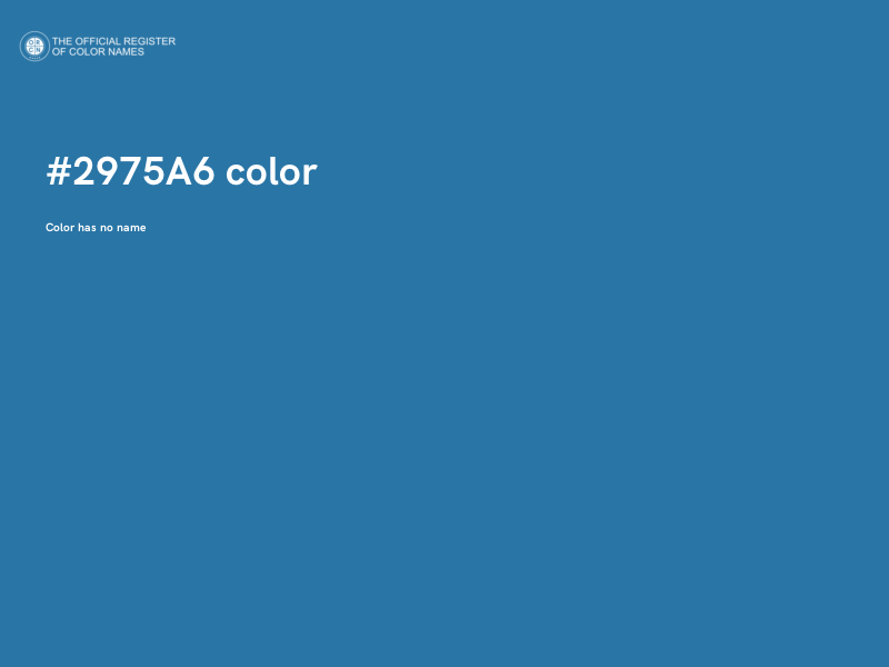 #2975A6 color image
