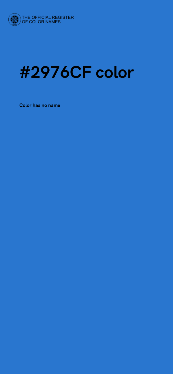 #2976CF color image