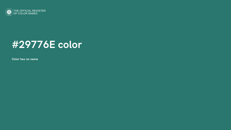 #29776E color image