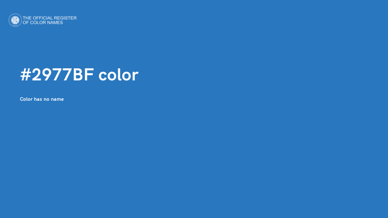 #2977BF color image