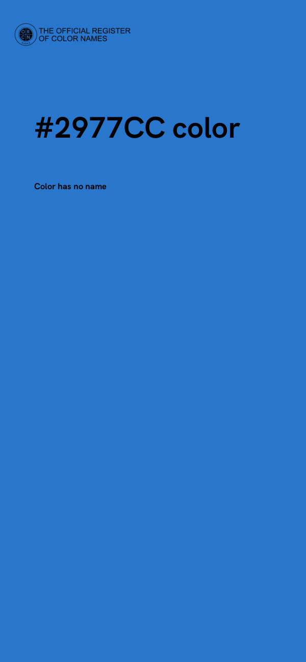 #2977CC color image