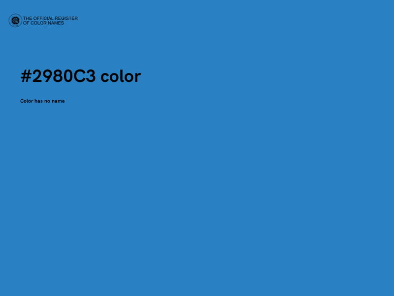 #2980C3 color image