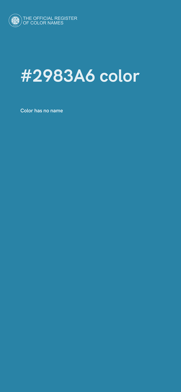 #2983A6 color image