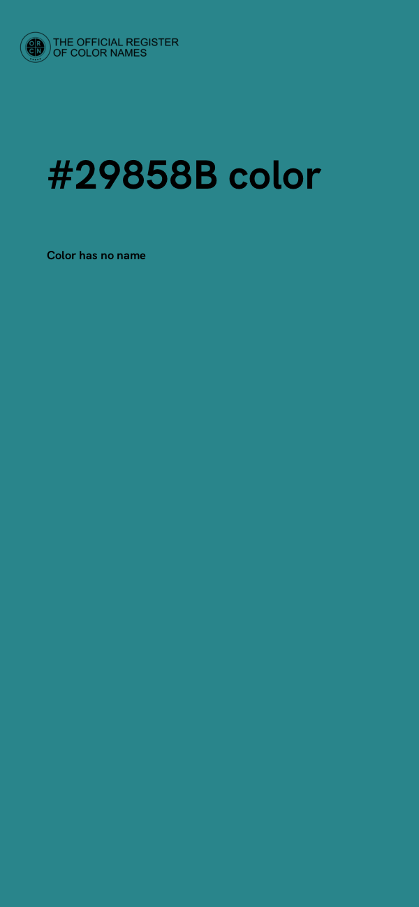 #29858B color image
