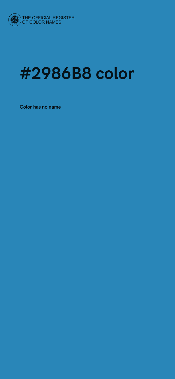 #2986B8 color image