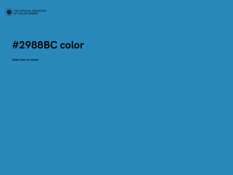 #2988BC color image