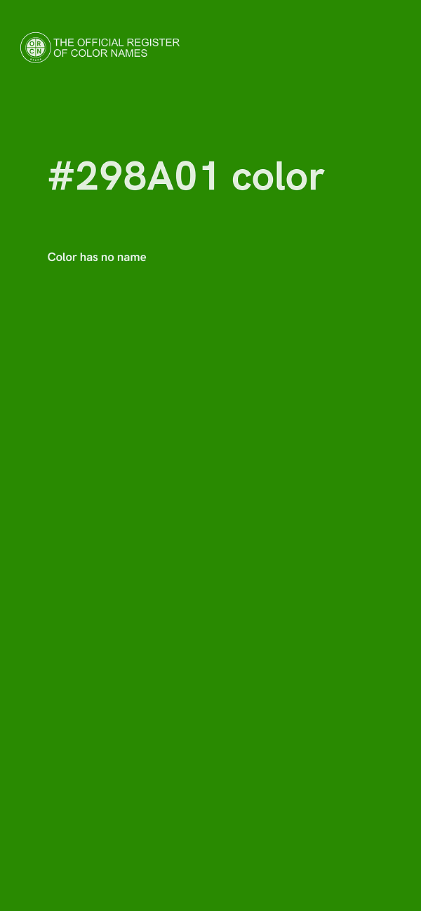 #298A01 color image