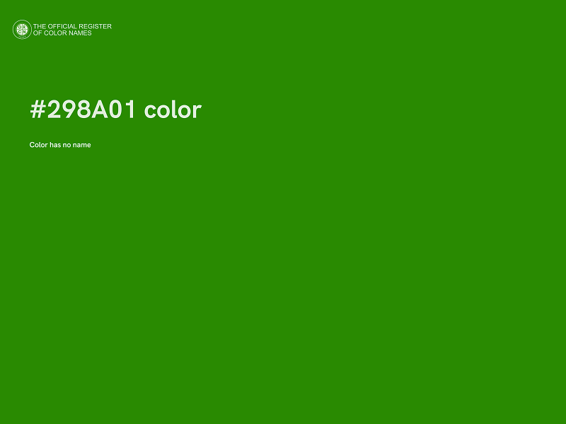 #298A01 color image