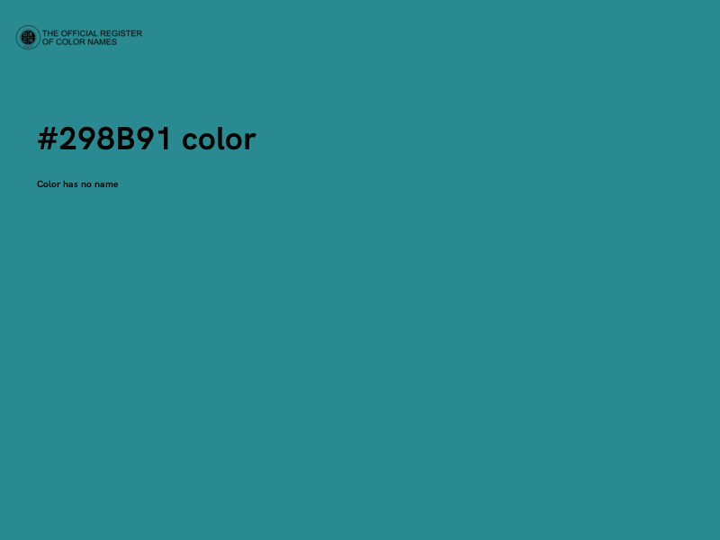 #298B91 color image