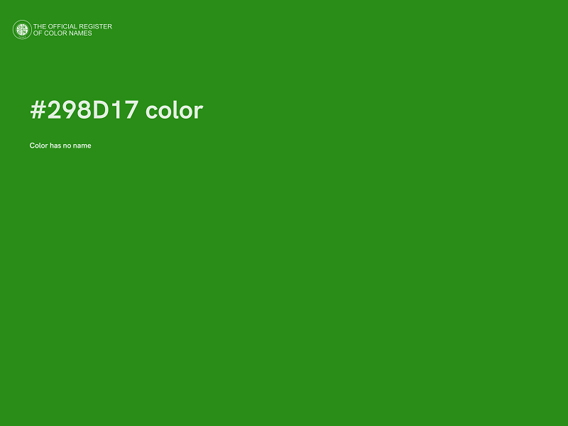 #298D17 color image