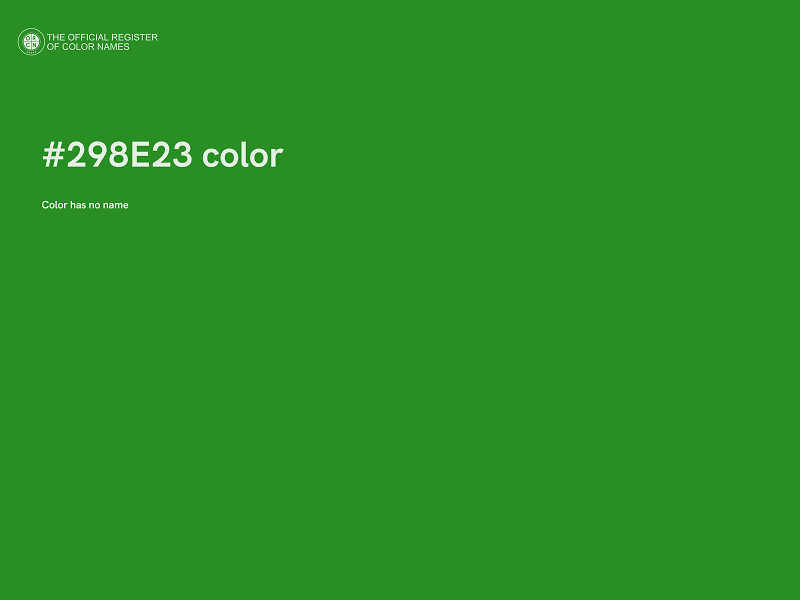 #298E23 color image