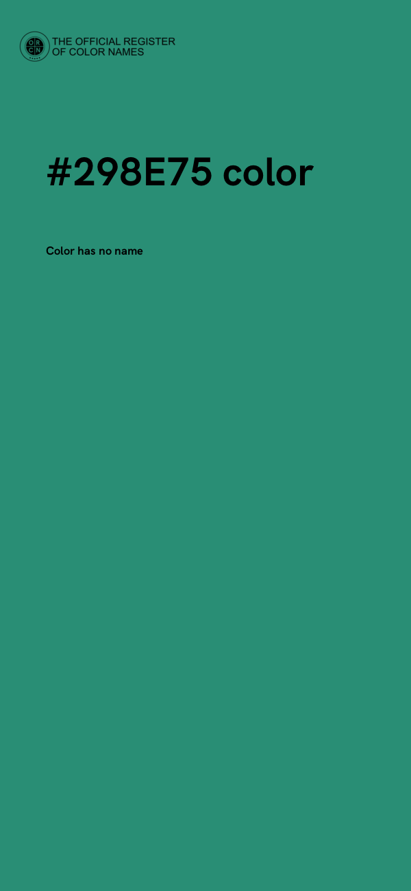 #298E75 color image