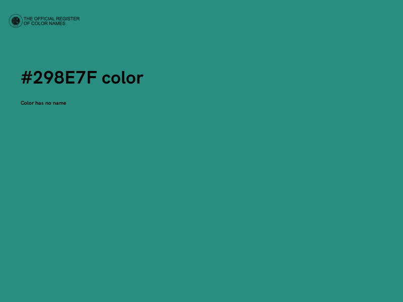 #298E7F color image