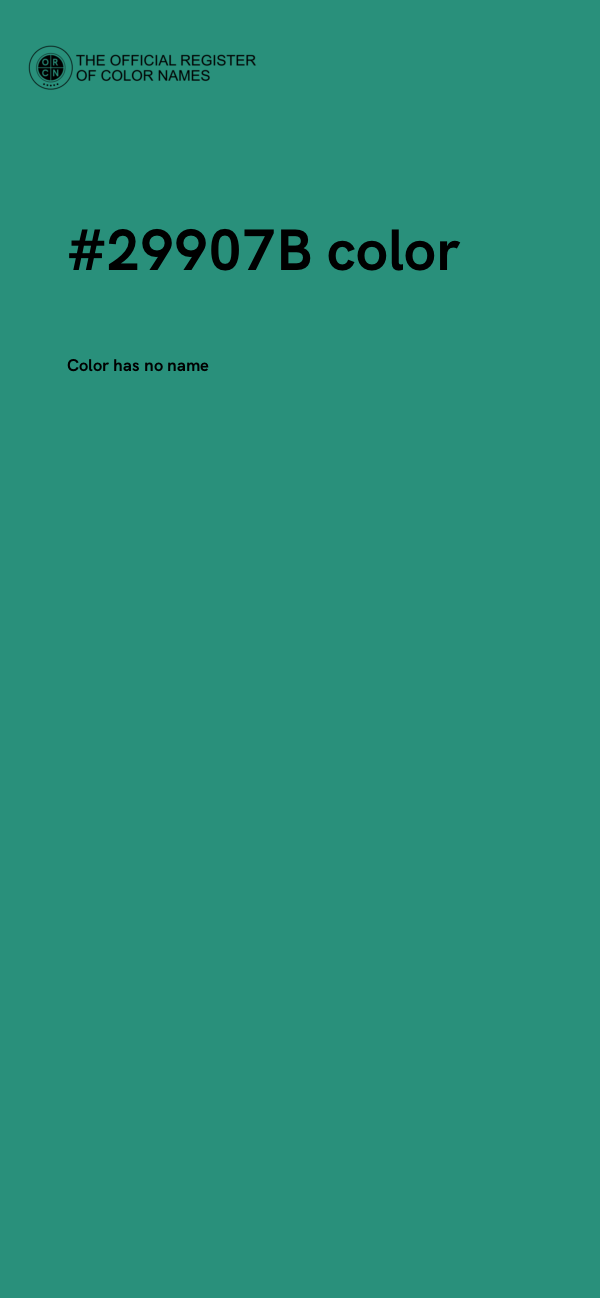 #29907B color image