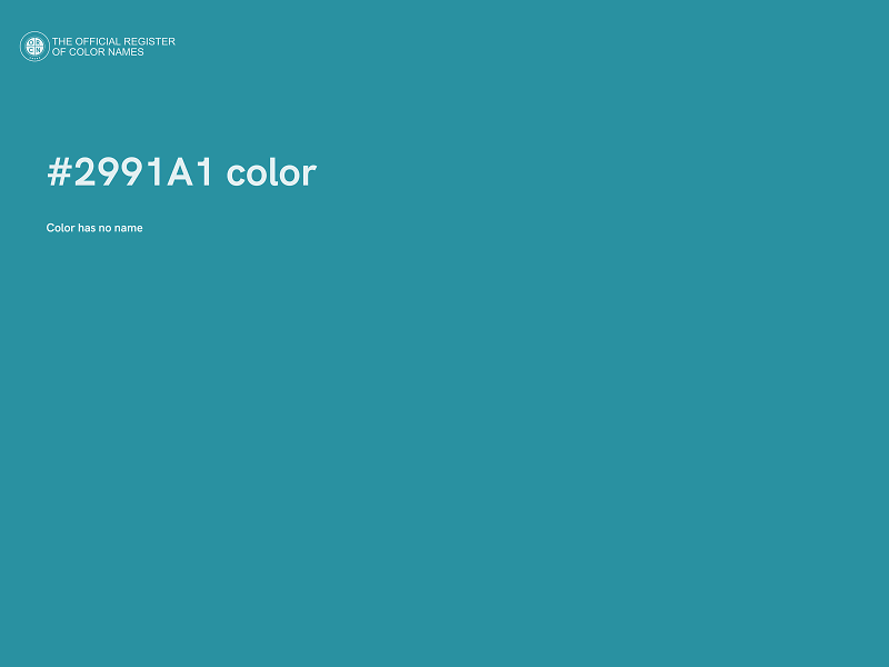 #2991A1 color image