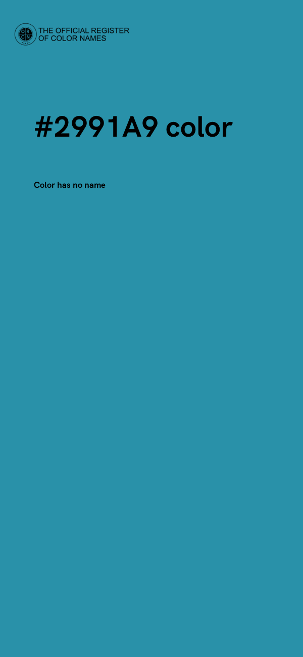 #2991A9 color image