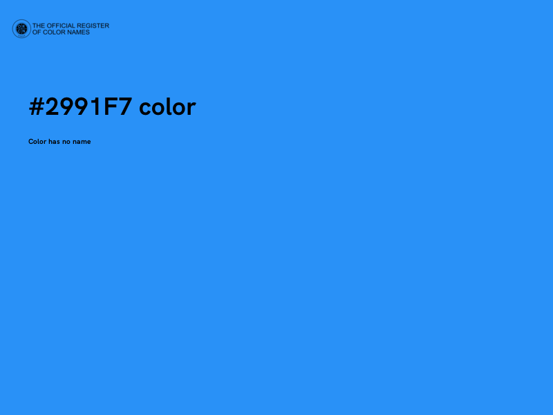 #2991F7 color image
