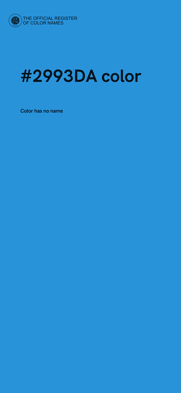 #2993DA color image