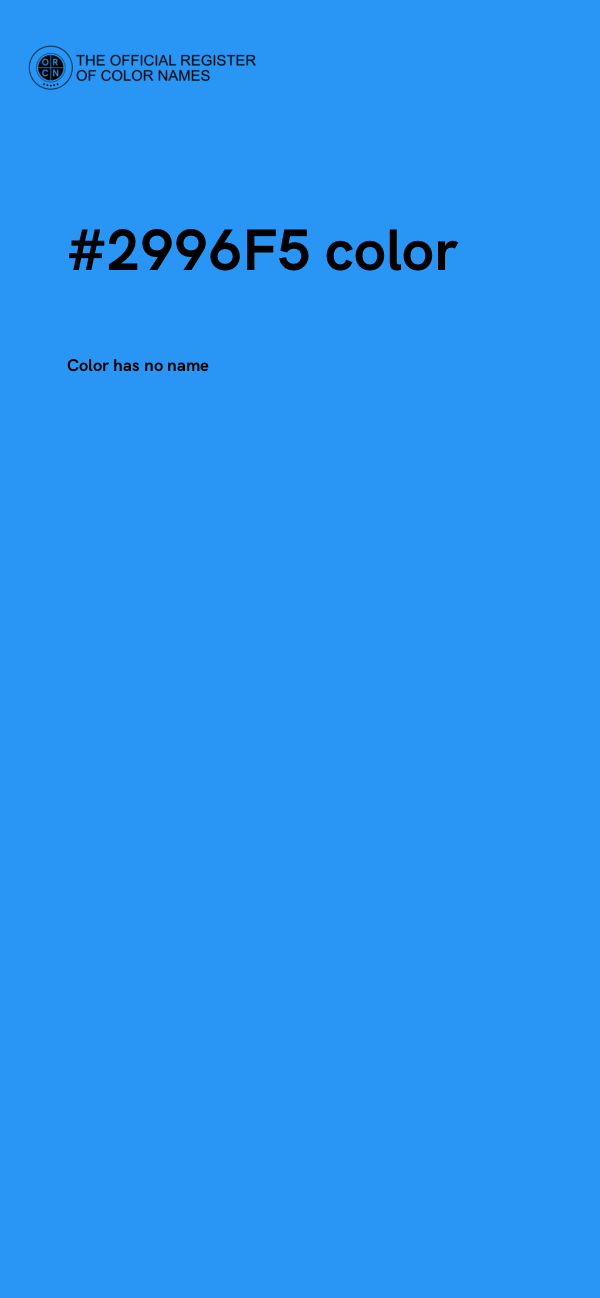 #2996F5 color image