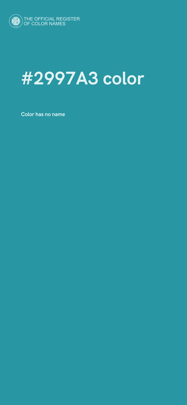 #2997A3 color image