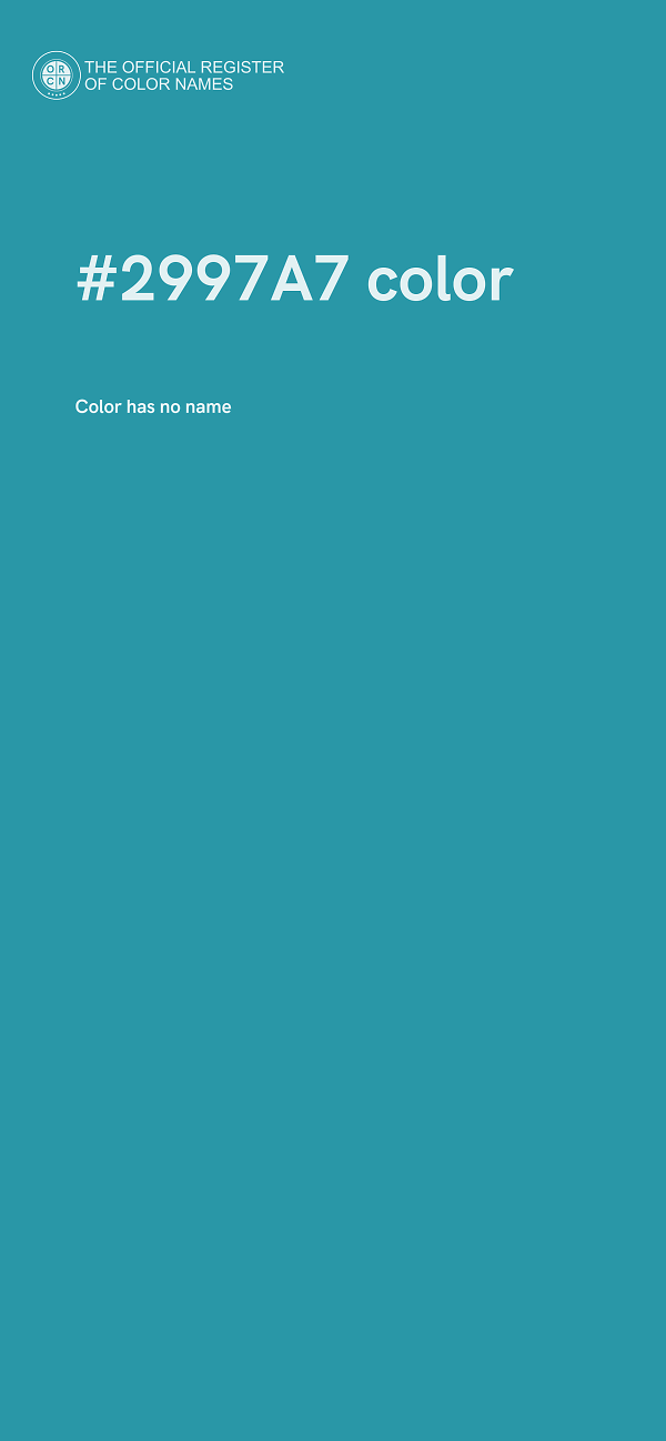 #2997A7 color image