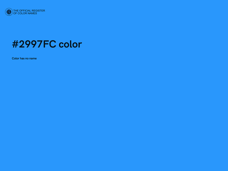 #2997FC color image