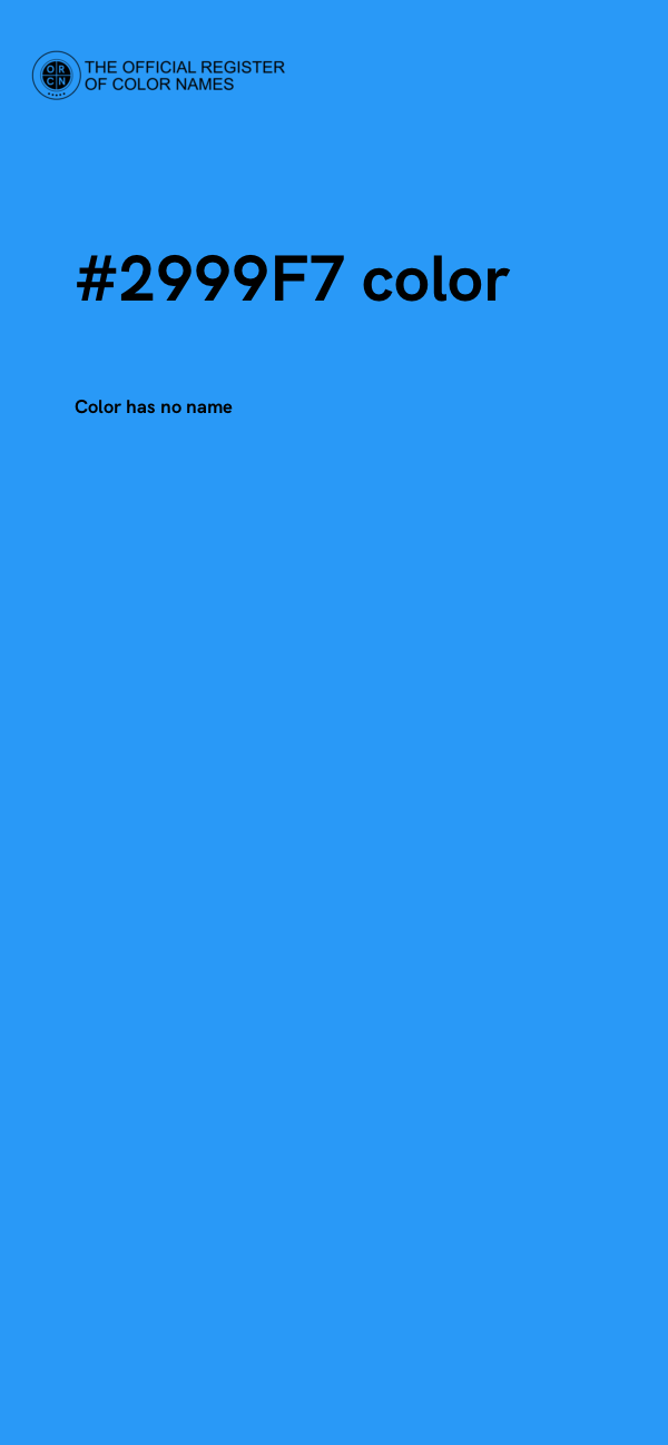 #2999F7 color image