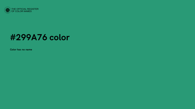 #299A76 color image