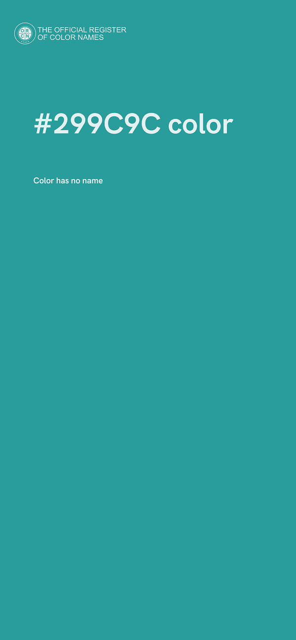 #299C9C color image