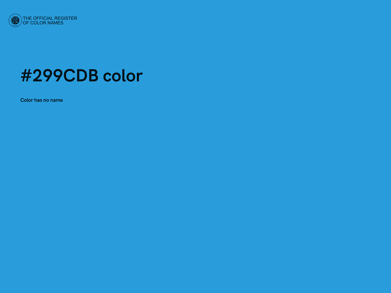 #299CDB color image