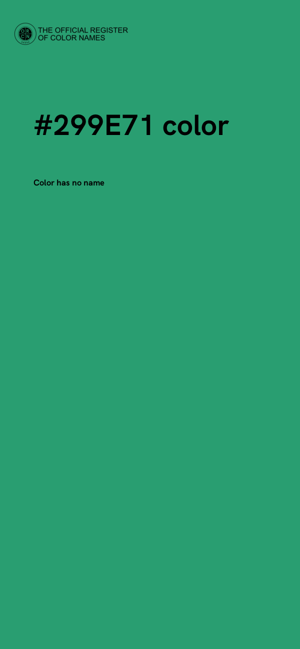 #299E71 color image