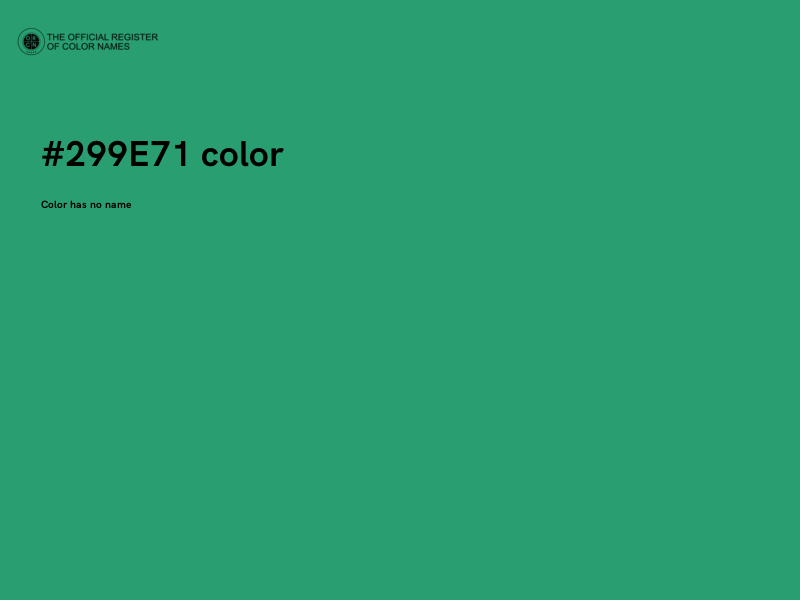 #299E71 color image