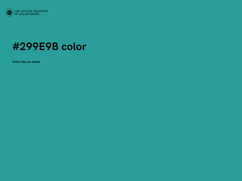 #299E9B color image