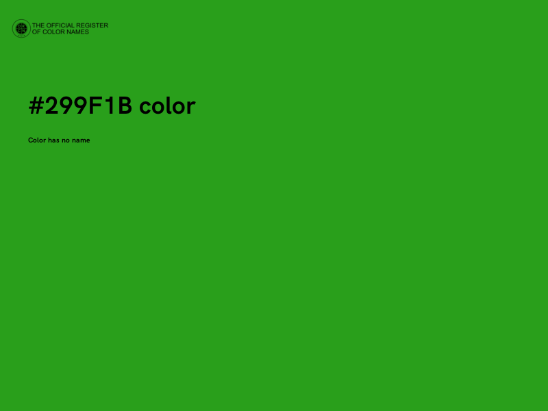 #299F1B color image
