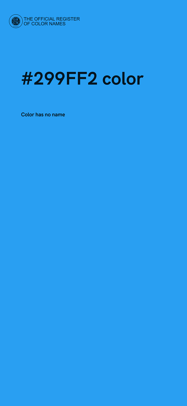 #299FF2 color image