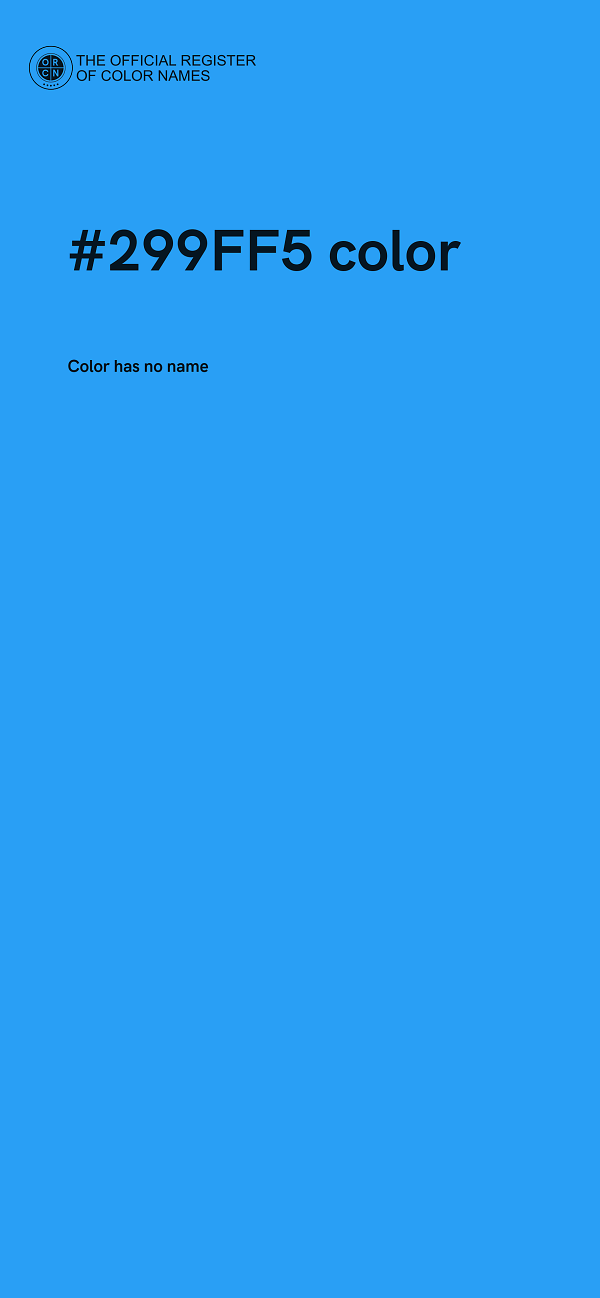 #299FF5 color image