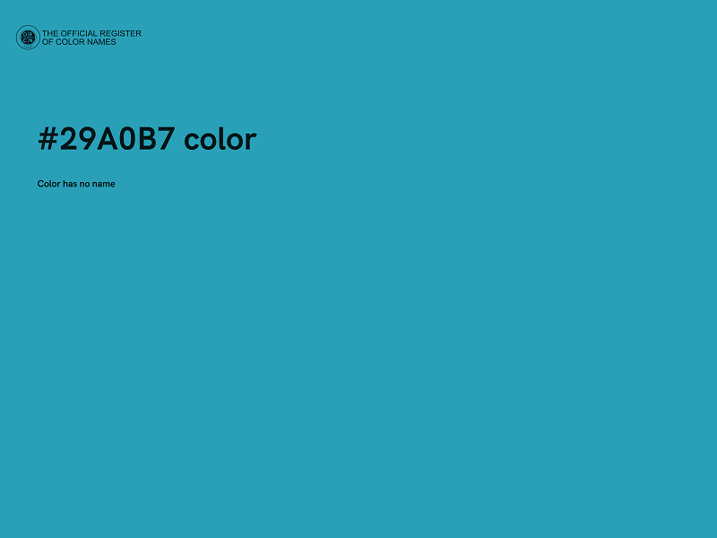 #29A0B7 color image