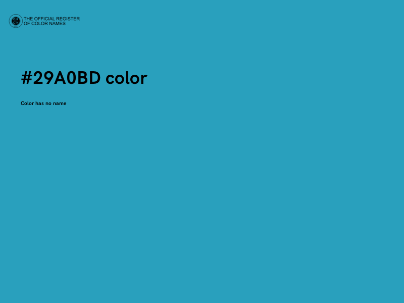 #29A0BD color image