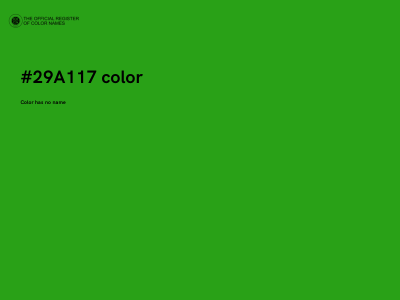 #29A117 color image