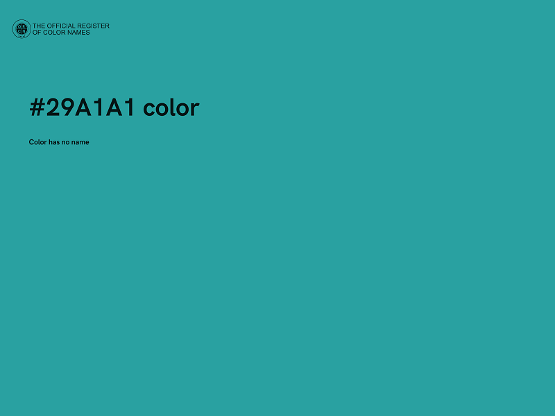 #29A1A1 color image