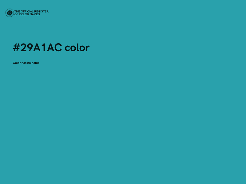 #29A1AC color image