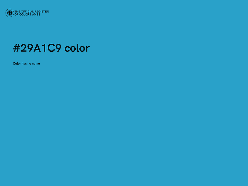 #29A1C9 color image
