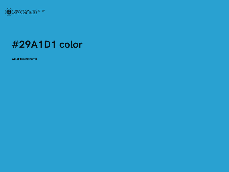 #29A1D1 color image