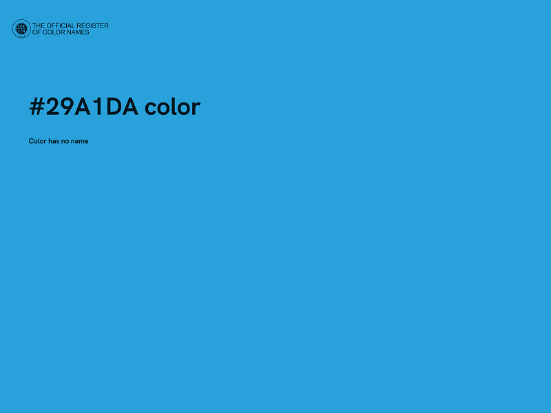 #29A1DA color image