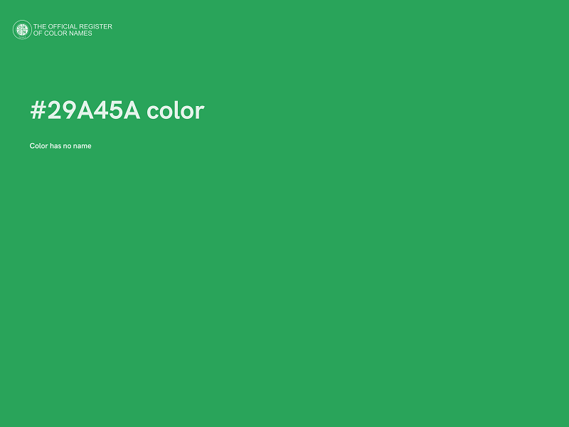 #29A45A color image