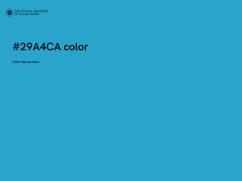 #29A4CA color image