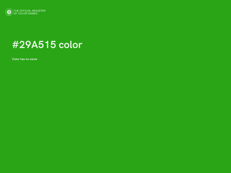 #29A515 color image