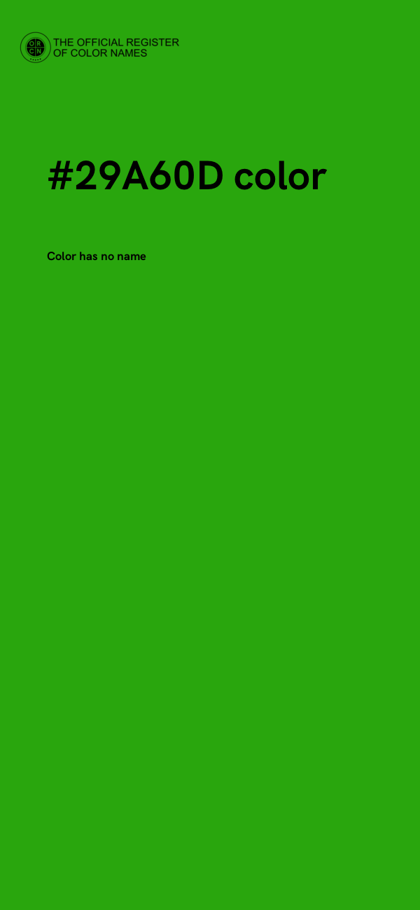 #29A60D color image